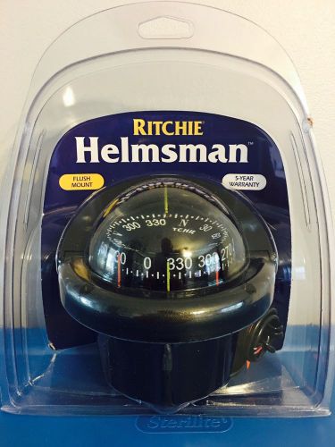 Ritchie hf-743 helmsman compass flush mount - black brand new low starting price