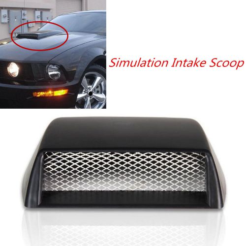 Universal car decorative front bonnet hood air flow 3d intake scoop vent styling