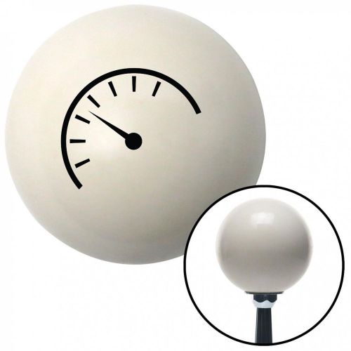 Black instrument gauge ivory shift knob with 16mm x 1.5 insertlever knob shift