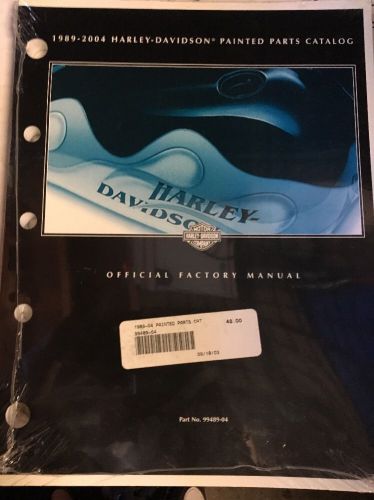 Harley davidson 1989-2004 all models painted parts  catalog # 99489-04