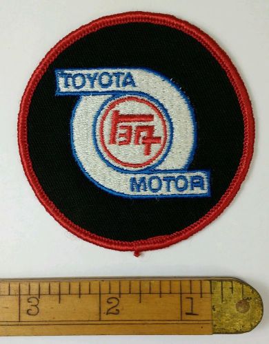 Buy TOYOTA MOTOR PATCH Japanese Racing Sew On Jacket Vintage NOS in ...