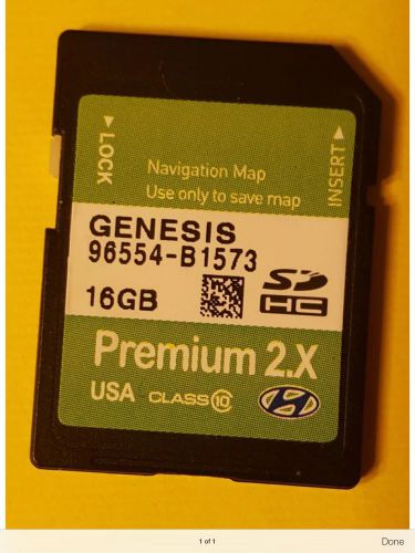 96554-b1573 2015 hyundai genesis premium navigation sd card data u.s map