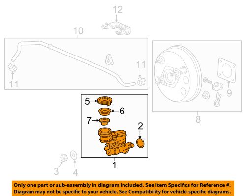 Brake master cylinder honda oem 46101t7w306