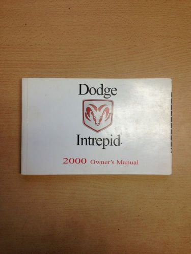 2000 dodge intrepid owners manual