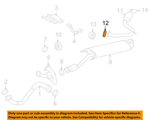 Toyota oem exhaust-muffler &amp; pipe gasket 174510p022