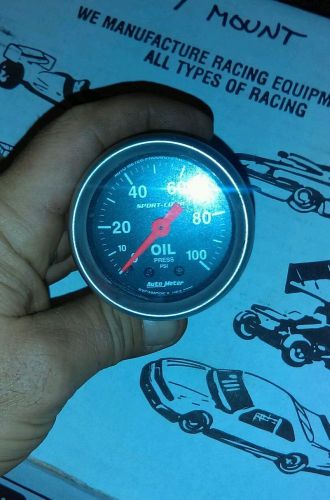 Autometer oil pressure gauge sport comp