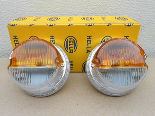 Set of rare nos turn signal / front markers porsche 904 gts,amphicar chrome trim