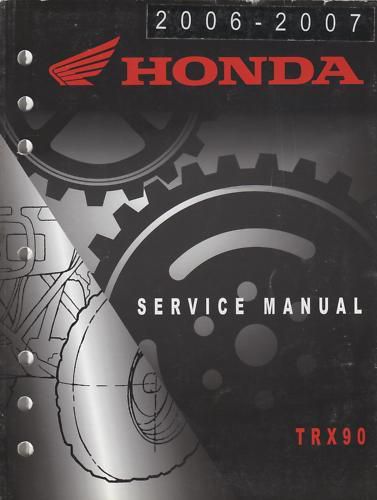 2006-07 honda atv 4 wheeler trx90  service manual new