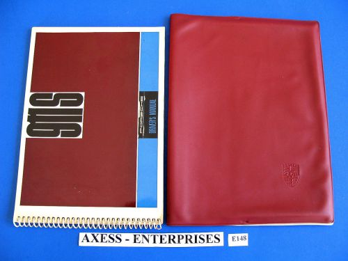 1968 porsche classic 911 s 911s owners user manual drivers book + oem pouch e148