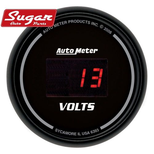 Auto meter 6393 sport-comp; digital voltmeter gauge