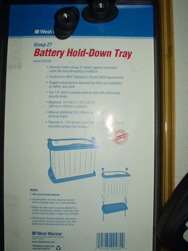 Group 27 battery hold down tray west marine brand #2235562  rv marine boat auto