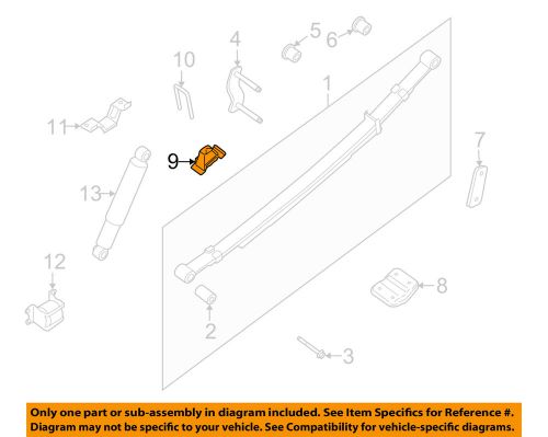 Nissan oem 05-15 frontier rear suspension-spring seat bumper 55240eb000