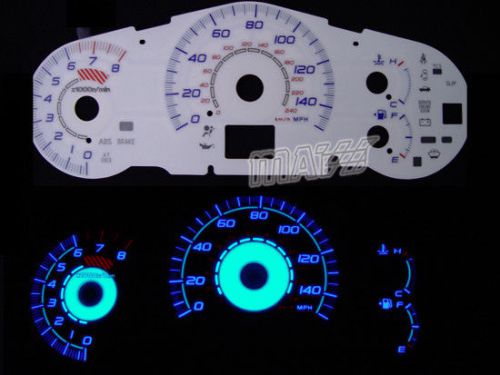 150mph indiglo reverse euro glow gagues white face new for 05-06 nissan altima