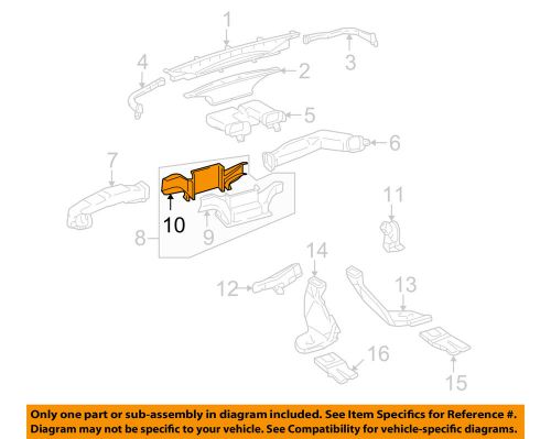 Toyota oem 07-14 fj cruiser instrument panel-rear deflector 5582435010