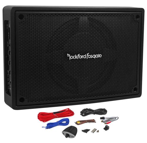 Rockford fosgate ps-8 single 8&#034; 150w active shallow car subwoofer loaded box