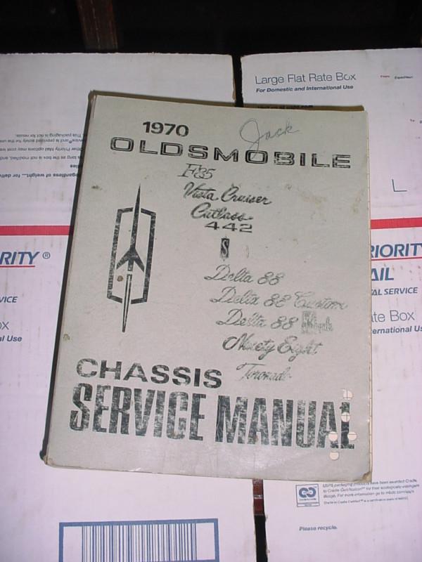 1970 oldsmobile shop service repair manual book engine drivetrain electrical oem