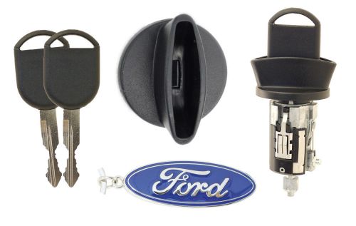 Ford f150 taurus ranger sable ignition lock cylinder with 2 transponder keys new