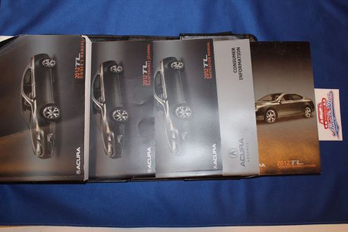 2012 acura tl owners manual with case and navigation guide 12
