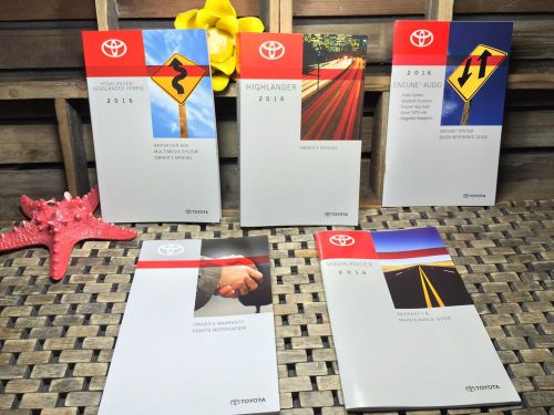 2016 toyota highlander owners manual + navigation manual ((buy oem)) fast ship