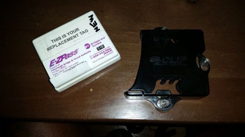 Ez clip toll pass holder black