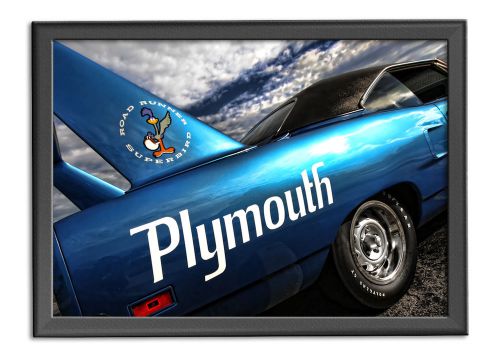 1970 plymouth road runner superbird photo print 13x19 mancave art 426 hemi 440