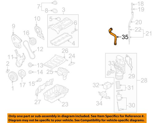 Vw volkswagen oem 07-08 eos engine parts-breather tube 06f103235a