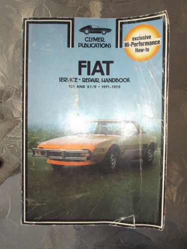 Clymer publications fiat repair manual - 1971 to 1978 - 128 &amp; x 1/9