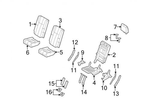 Ford oem seat back recliner adjustment mechanism cover 5l7z78624c33aaa image 13