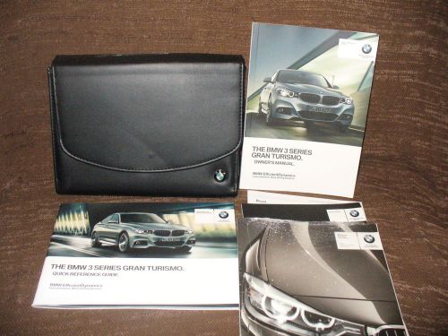 2014 14 bmw 3-series gran turismo owners manual with case 118