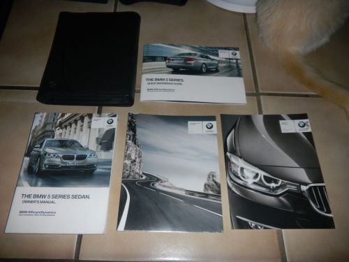 2015 bmw 528i 535i 550i owners manual set + free shipping