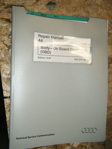 1998 audi a6 body on board diagnostics factory service manual repair