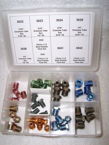 Oversize brake line tube nut assortment