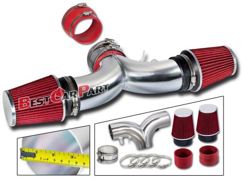 Bcp red 1994 1995 1996 impala fleetwood roadmaster 4.3l 5.7l dual air intake