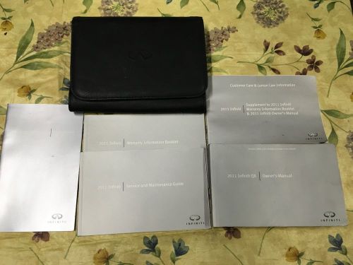 Qx q x 11 2011 infiniti owner&#039;s manual set with case  oem