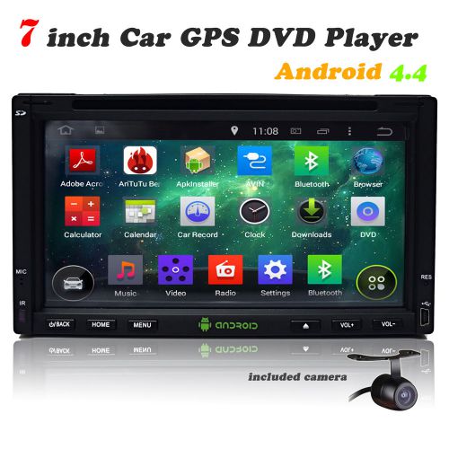 Pure android 4.4 os double 2din car multimedia stereo gps navi 3g wifi dvd swc