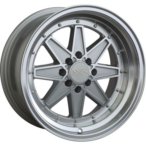 Xxr 538 16x8 4x100/4x114.3 (4x4.5) +0mm silver wheels rims 53868461sl