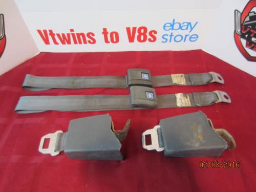 Chevy / gmc 10 20 30 pick up truck seat belt set oem original grey in color