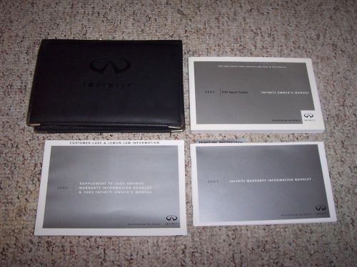 2003 infiniti g g35 sport coupe factory owner&#039;s owner user manual guide 3.5l v6