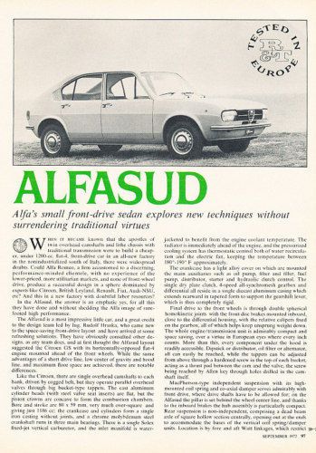 1972 alfa romeo alfasud us original road test article