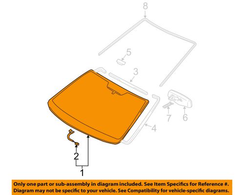 Toyota oem 2004 sienna-windshield glass 56101ae030