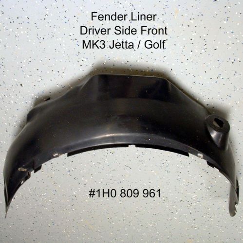 Vw mk3 jetta golf front fender liner wheel housing 1993-1998 driver s 1h0809961a