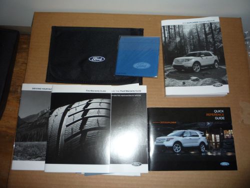 2013 ford explorer owner’s manual set