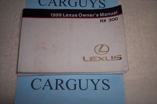 1999 lexus es 300  owners manual without  case