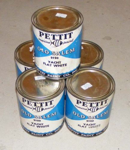 A484 5 quarts pettit old salem paint 2120 yacht flat white nos