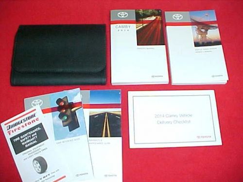 2014 toyota camry original owners manual service guide book 14 + case navigation