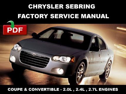 2001 2002 2003 2004 2005 2006 chrysler sebring factory service repair manual