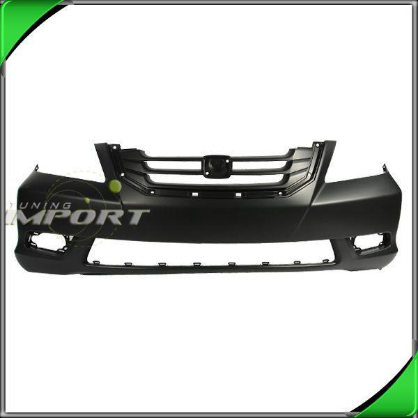 08-10 honda odyssey lx/ex/ex-l primered black w/o sensor hole front bumper cover