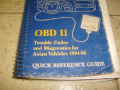 Obd 2 quick reference guide,technician hand book