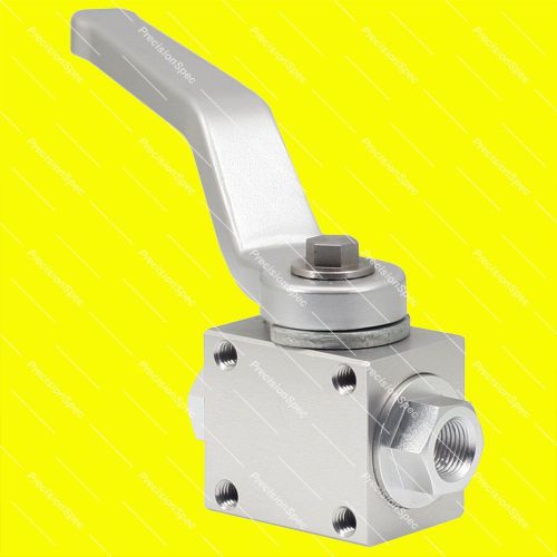 Aluminium hydraulic brake line lock shut off valve 1/8&#034; npt drift burnout silver