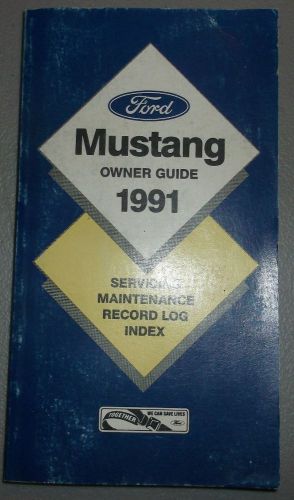 1991 ford mustang gt lx owners manual original